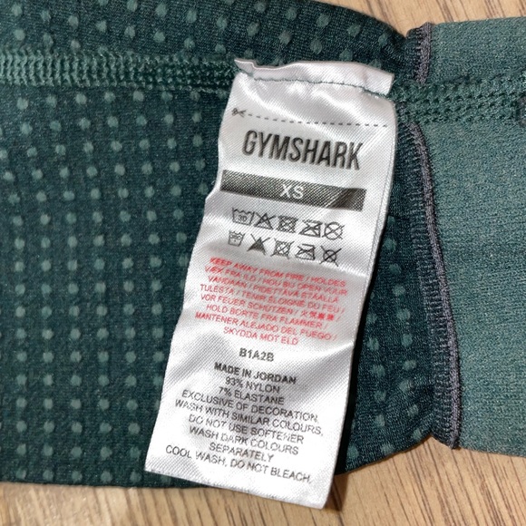 Dark Green Gym Shark Leggings - Picture 6 of 8